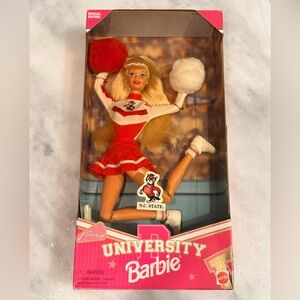 NC State Barbie 1996 Vintage Cheerleader Doll